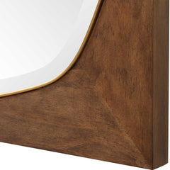 Garonne Walnut Square Mirror - Ornate Home