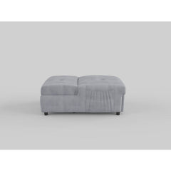 Garrell Brown Velvet Lift Top Storage Bench with Pull-out Bed - Ornate Home