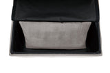 Garrell Brownish Gray Velvet Lift Top Storage Bench with Pull-out Bed - Ornate Home