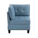 Garren Blue 7-Piece Sectional with Storage - Ornate Home