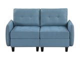 Garren Blue Loveseat - Ornate Home