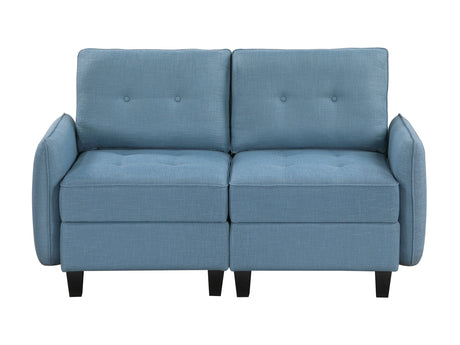 Garren Blue Loveseat - Ornate Home