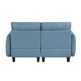 Garren Blue Loveseat - Ornate Home