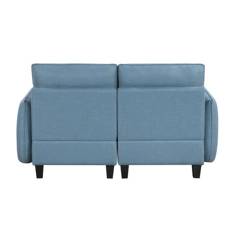 Garren Blue Loveseat - Ornate Home