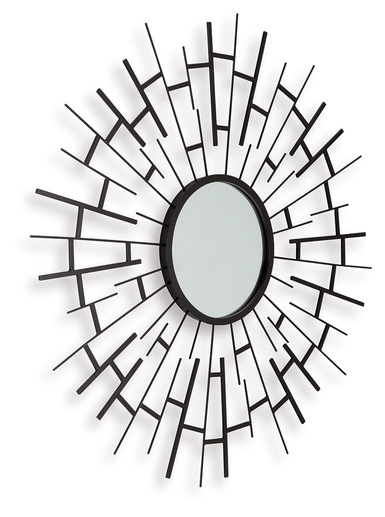 Garrenworth Black Accent Mirror - Ornate Home