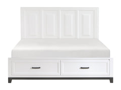 Garretson California King Platform Bed w/Footboard Storage - Ornate Home