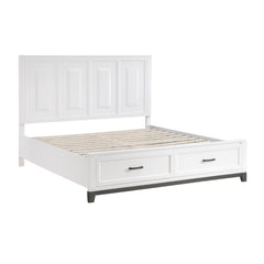 Garretson California King Platform Bed w/Footboard Storage - Ornate Home