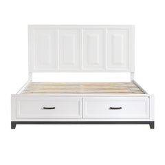 Garretson Eastern King Platform Bed w/Footboard Storage - Ornate Home