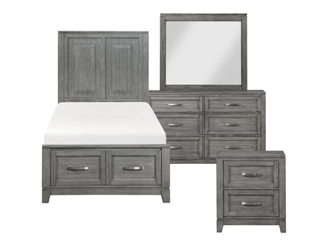 Garretson Gray 4-Piece Twin Bedroom Set - Ornate Home