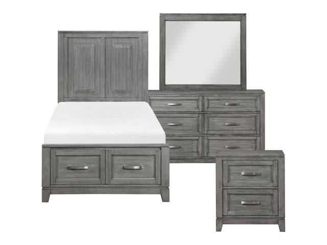 Garretson Gray 4-Piece Twin Bedroom Set - Ornate Home