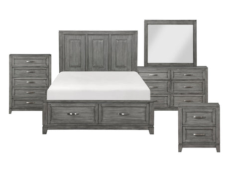 Garretson Gray 5-Piece Queen Bedroom Set - Ornate Home