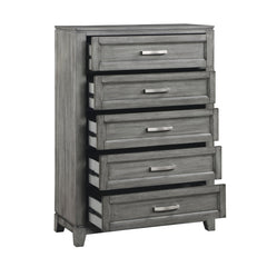 Garretson Gray 5-Piece Twin Bedroom Set - Ornate Home