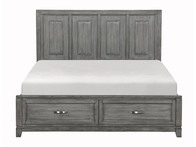 Garretson Gray California King Platform Bed - Ornate Home