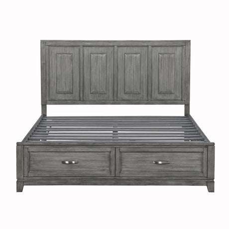 Garretson Gray California King Platform Bed - Ornate Home