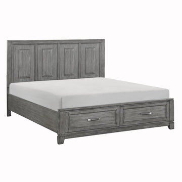 Garretson Gray California King Platform Bed - Ornate Home