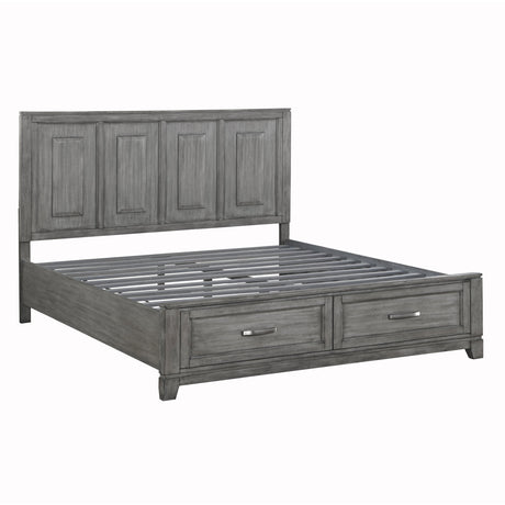 Garretson Gray California King Platform Bed - Ornate Home