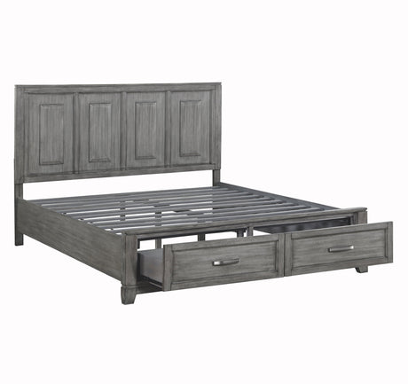 Garretson Gray California King Platform Bed - Ornate Home