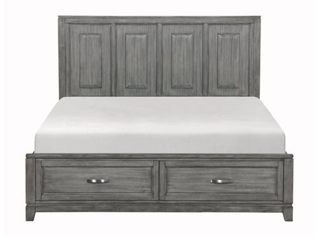 Garretson Gray Eastern King Platform Bed - Ornate Home