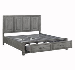 Garretson Gray Eastern King Platform Bed - Ornate Home