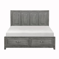 Garretson Gray Eastern King Platform Bed - Ornate Home