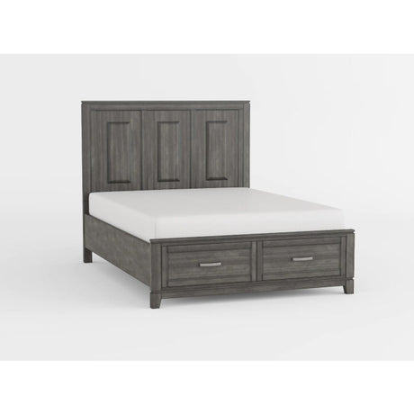 Garretson Gray Eastern King Platform Bed - Ornate Home