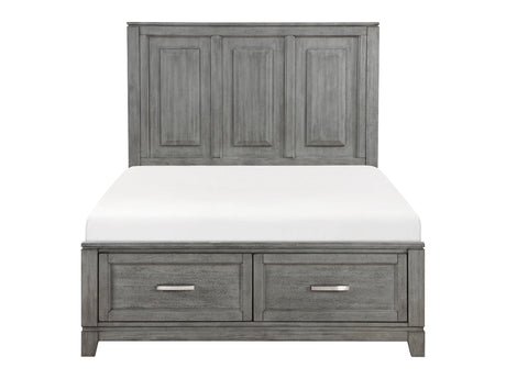 Garretson Gray Full Platform Bed - Ornate Home