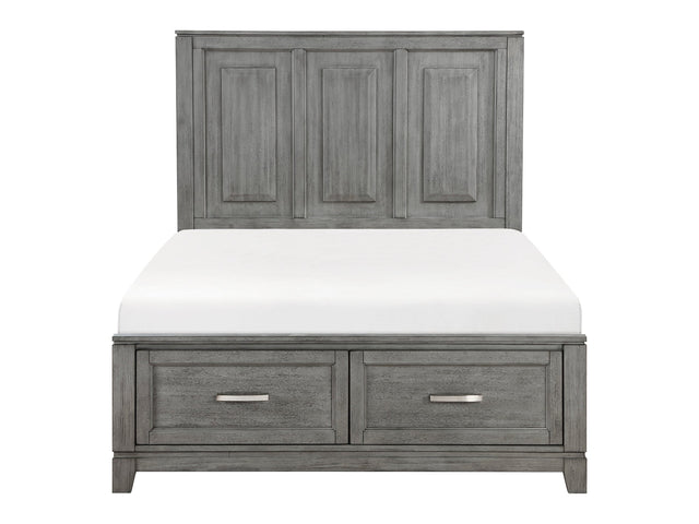 Garretson Gray Full Platform Bed - Ornate Home