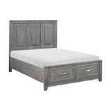 Garretson Gray Full Platform Bed - Ornate Home