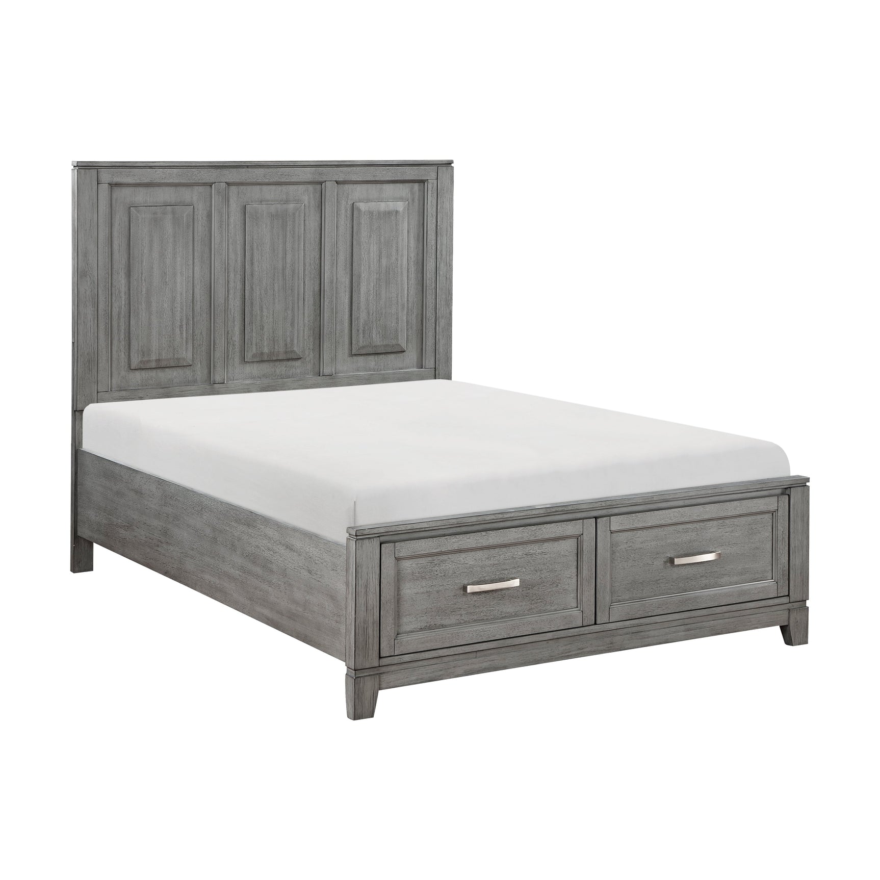 Garretson Gray Full Platform Bed - Ornate Home