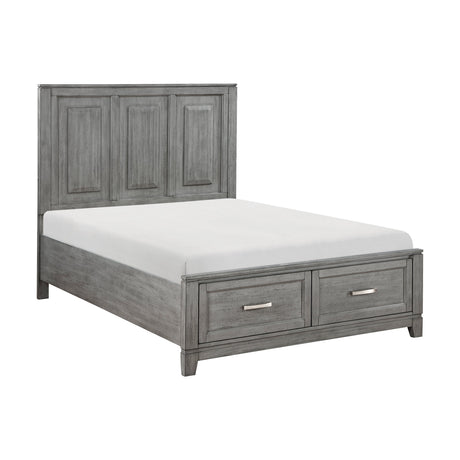 Garretson Gray Full Platform Bed - Ornate Home