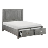 Garretson Gray Full Platform Bed - Ornate Home
