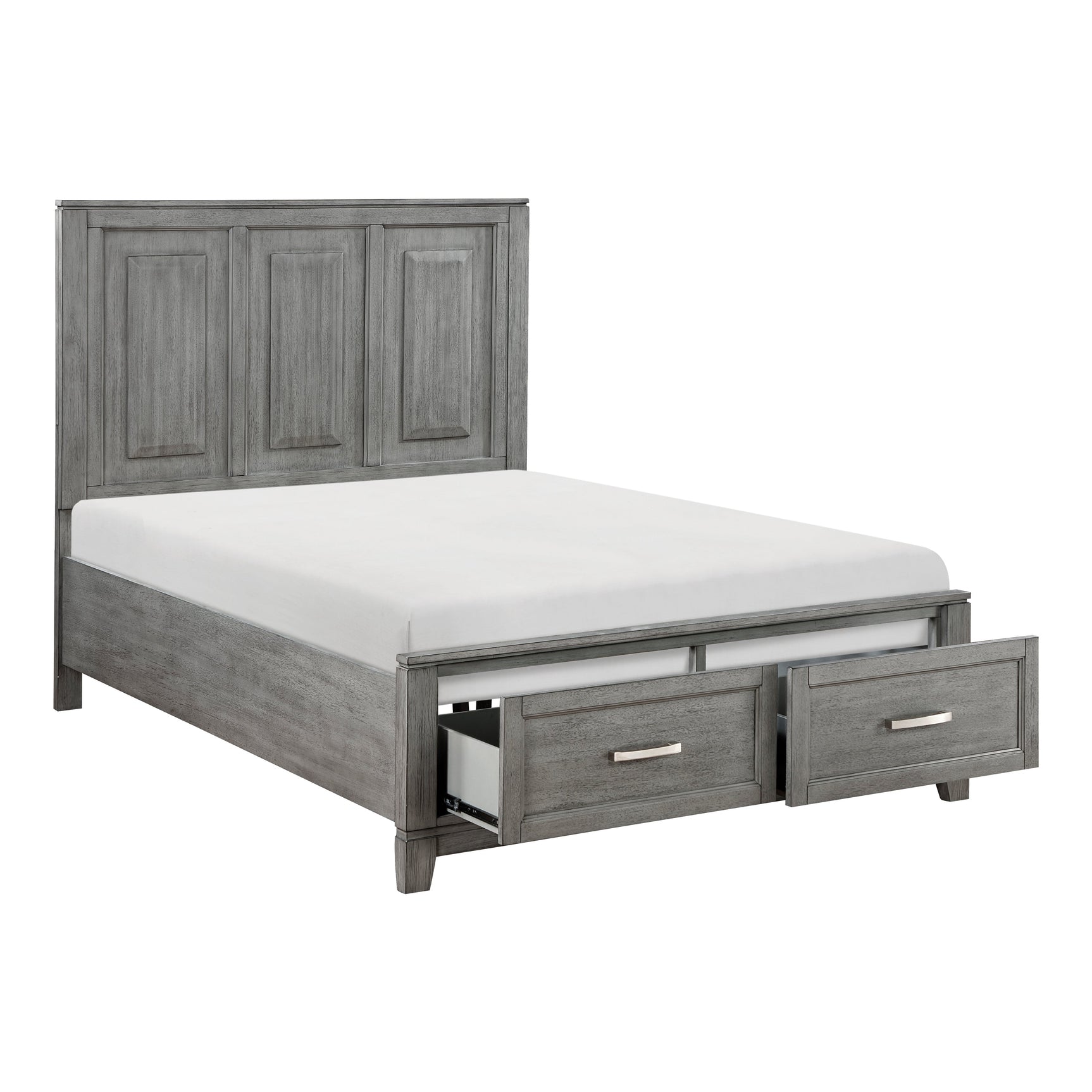 Garretson Gray Full Platform Bed - Ornate Home