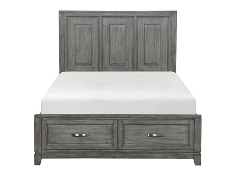 Garretson Gray Queen Platform Bed - Ornate Home