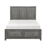 Garretson Gray Queen Platform Bed - Ornate Home