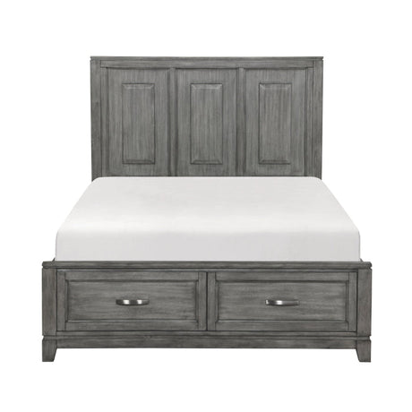 Garretson Gray Queen Platform Bed - Ornate Home