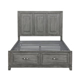 Garretson Gray Queen Platform Bed - Ornate Home