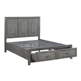 Garretson Gray Queen Platform Bed - Ornate Home