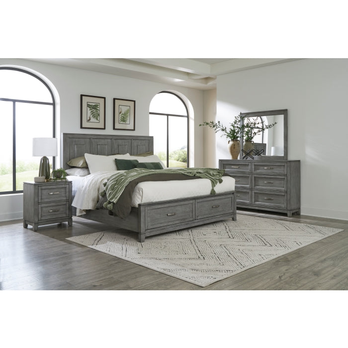 Garretson Gray Queen Platform Bed - Ornate Home