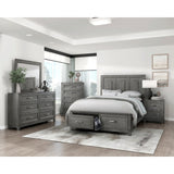 Garretson Gray Queen Platform Bed - Ornate Home