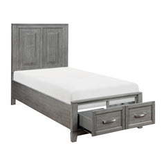 Garretson Gray Twin Platform Bed - Ornate Home
