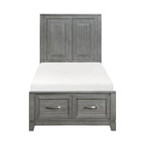 Garretson Gray Twin Platform Bed - Ornate Home