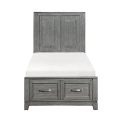 Garretson Gray Twin Platform Bed - Ornate Home