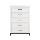 Garretson White 4-Piece Twin Bedroom Set - Ornate Home