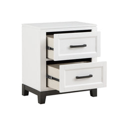 Garretson White 5-Piece Queen Bedroom Set - Ornate Home
