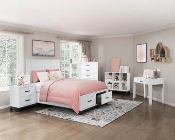 Garretson White Bookcase - Ornate Home