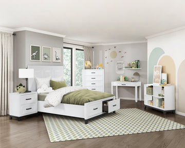 Garretson White Bookcase - Ornate Home