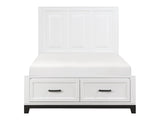 Garretson White Full Platform Bed - Ornate Home