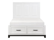 Garretson White Full Platform Bed - Ornate Home
