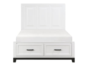 Garretson White Full Platform Bed - Ornate Home