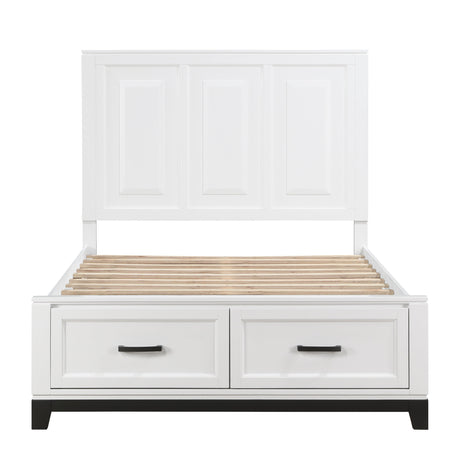 Garretson White Full Platform Bed - Ornate Home